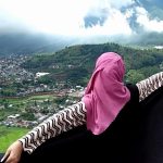 Panorama Kota Batu Malang dari atas Gunung